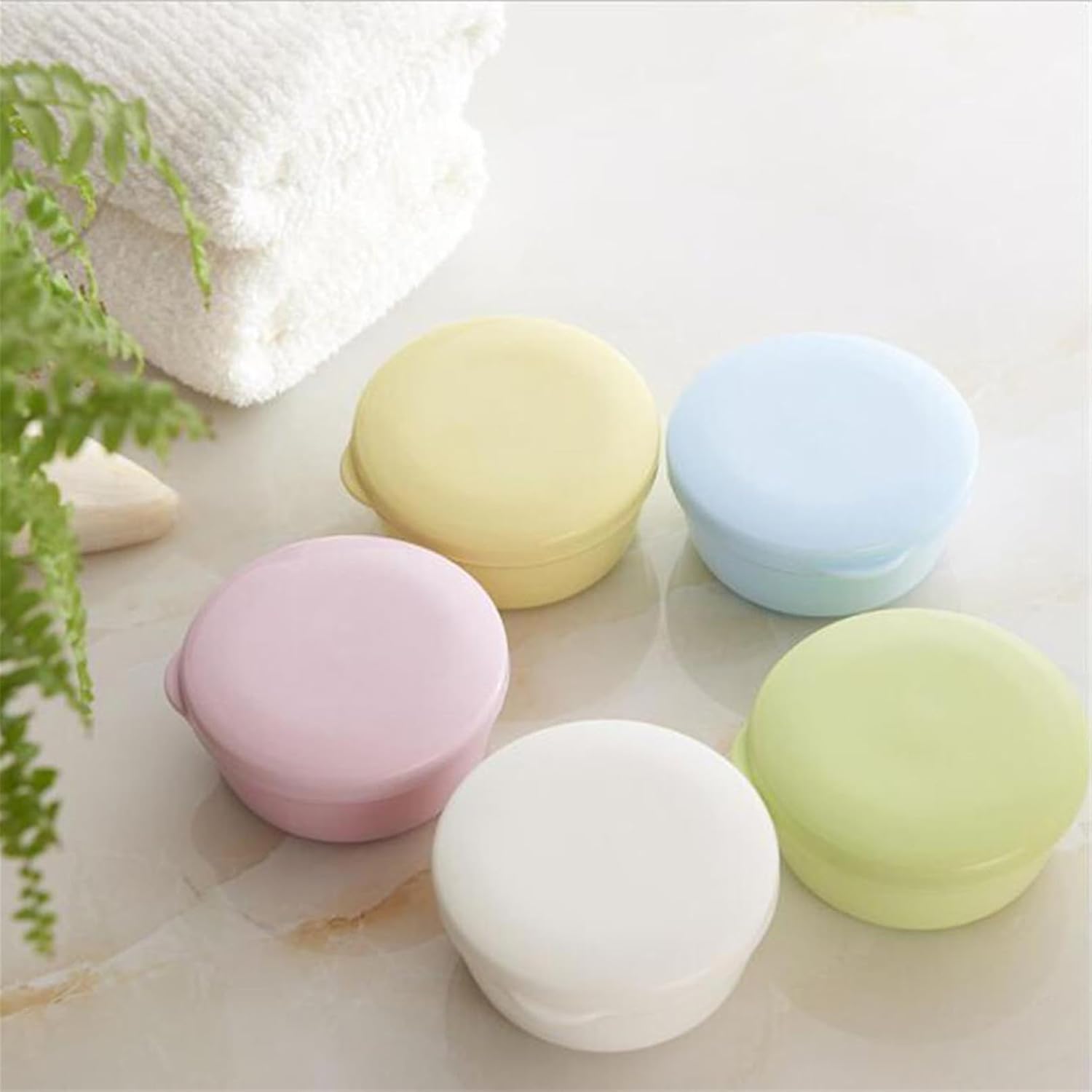 QXPDD Portable Soap Dish with Lid for Travel and Home Use