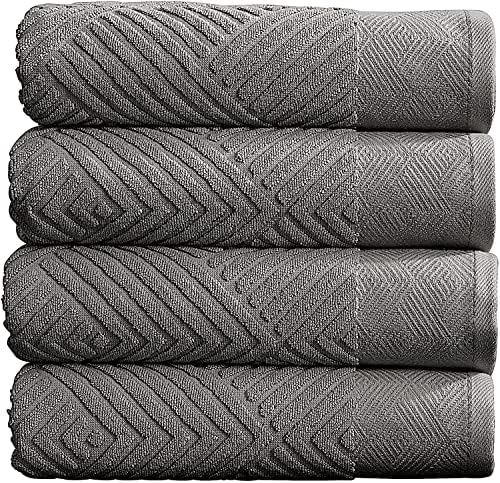 SIMPLI-MAGIC 4 Pack Cotton Bath Towels Set