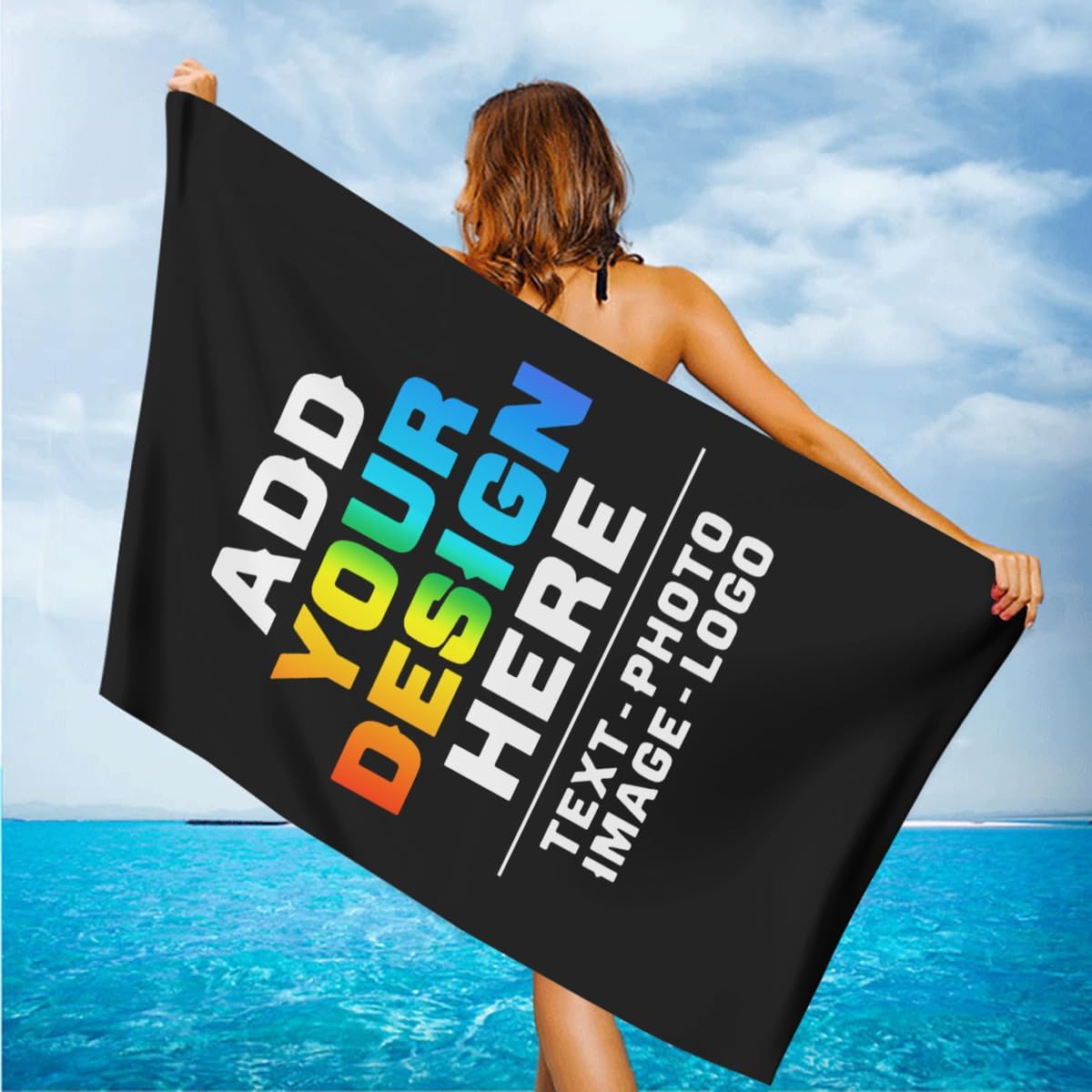 Personalized Beach Towel with Photo Design for All Ages