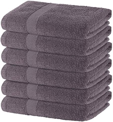 GREEN LIFESTYLE Charcoal Cotton Bath Towels