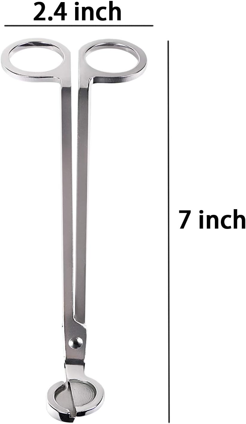 Yoodelife Candle Wick Trimmer - 7 Stainless Steel Deep Cut Clipper
