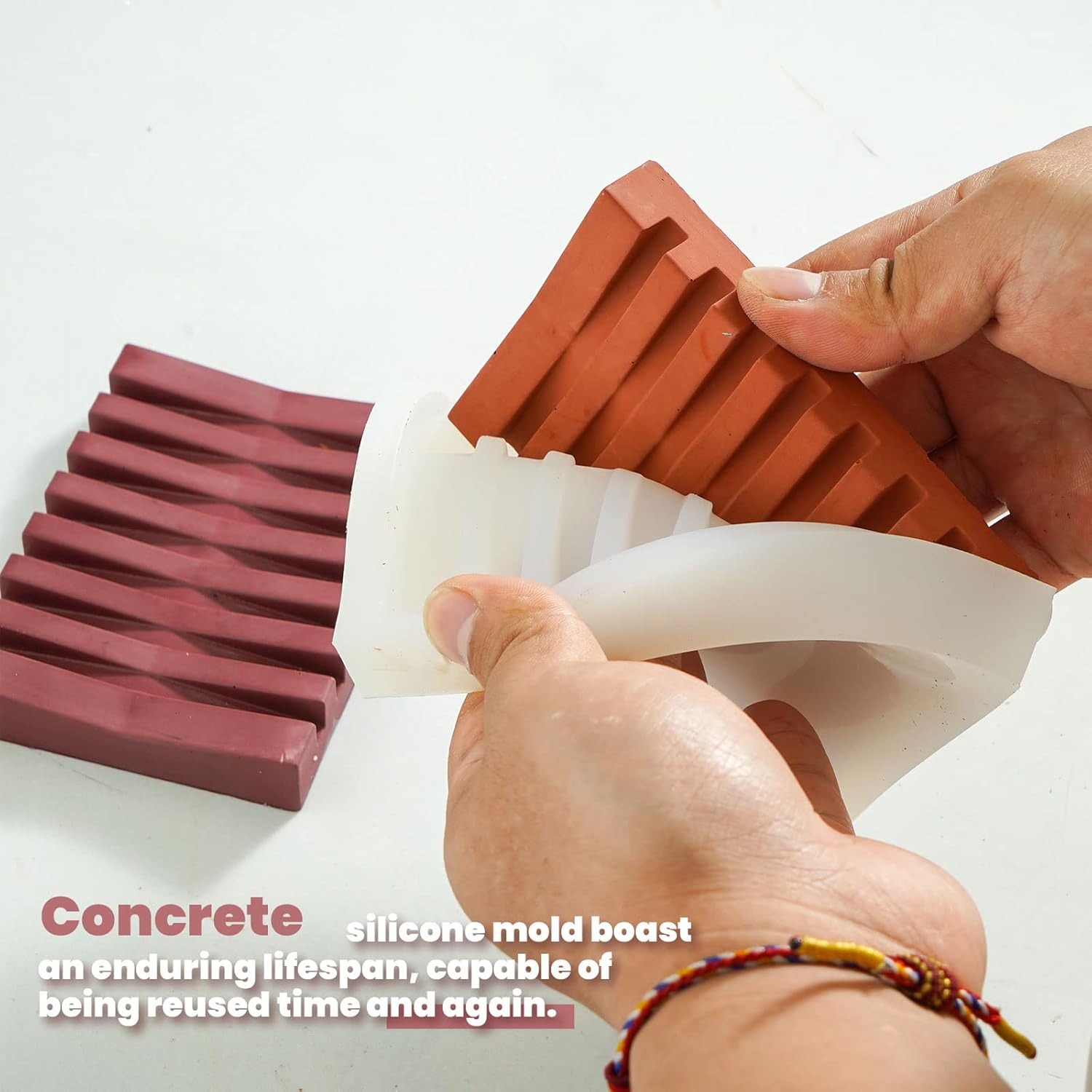 BOOWAN NICOLE Silicone Soap Mold for Bathroom Drains