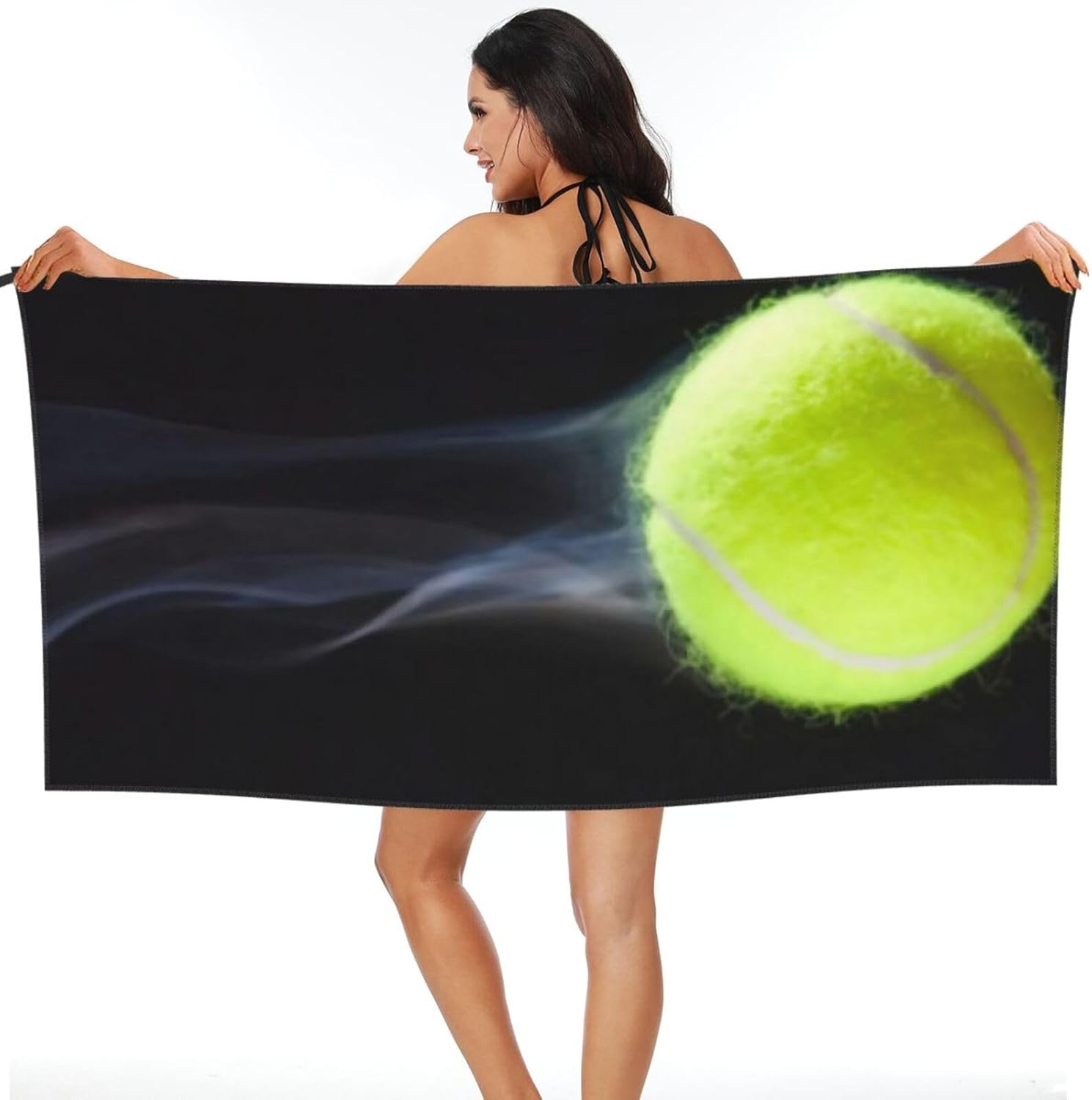 Tengyuntong Tennis Beach Towel - Soft Microfiber Absorbent Towel for All Ages