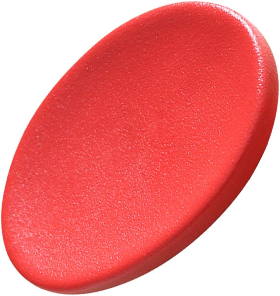 PRETYZOOM Round Ceramic Soap Dish Red Holder