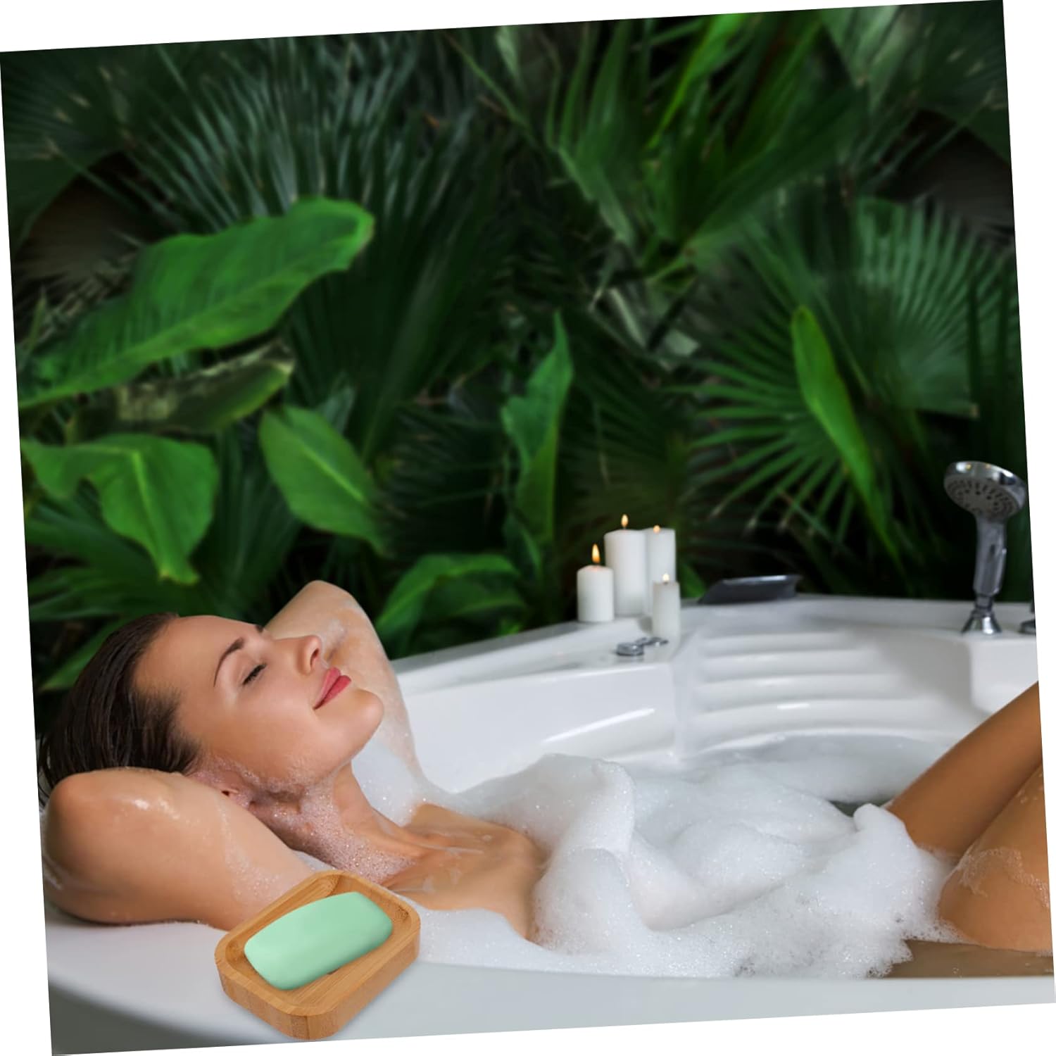 Holibanna Natural Soap Dish with Draining Design