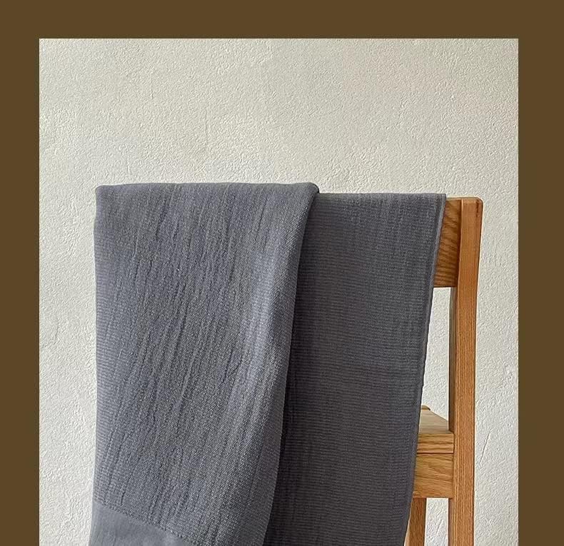 HOHMSP Gauze Towel 100 Cotton Flax Bath Towel Set