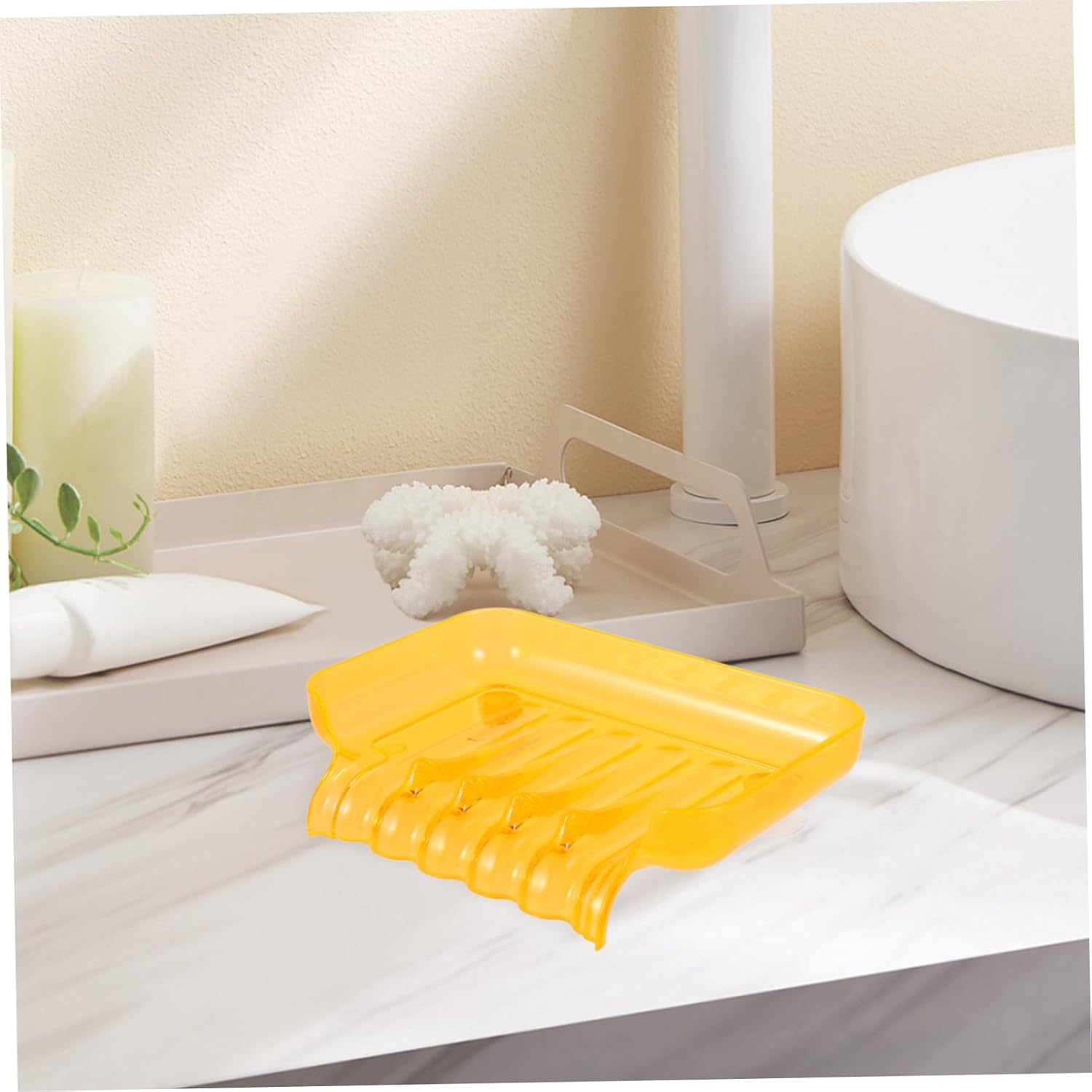 Bathroom Waterfall Soap Dish with Suction Cups 1