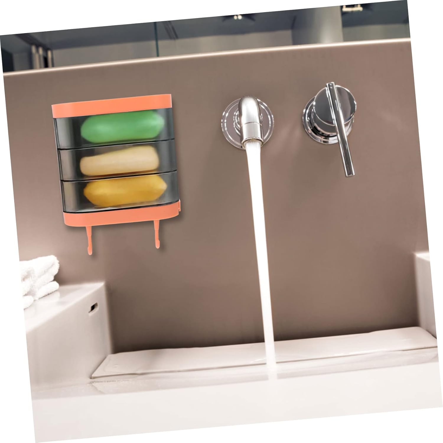 ABOOFAN Rotating Wall-Mounted Soap Dish