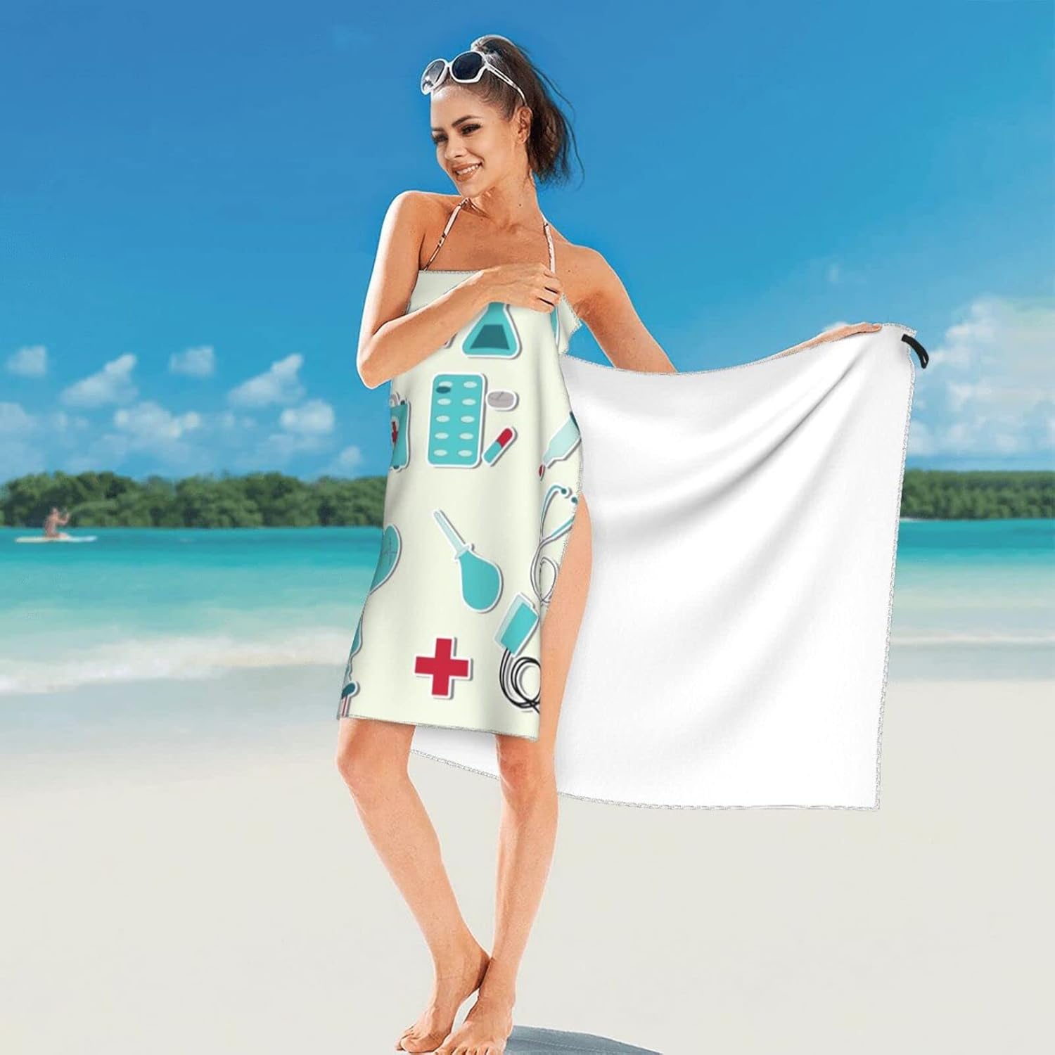 Generic Microfiber Oversized Beach Towel - 315x63 Inch