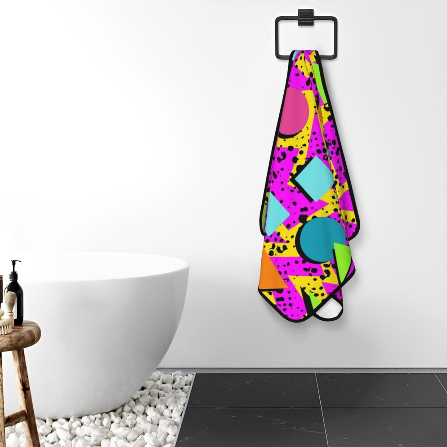 Personalized 80s Vintage Beach Towel 27x55