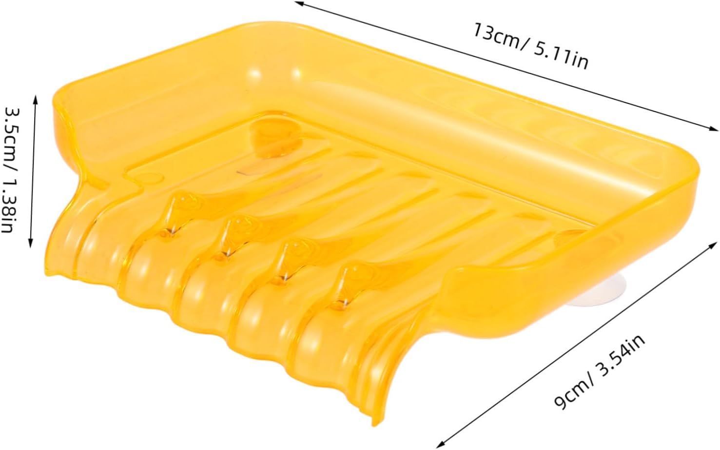 PHENOFICE Shower Suction Soap Dish with 2 Suckers