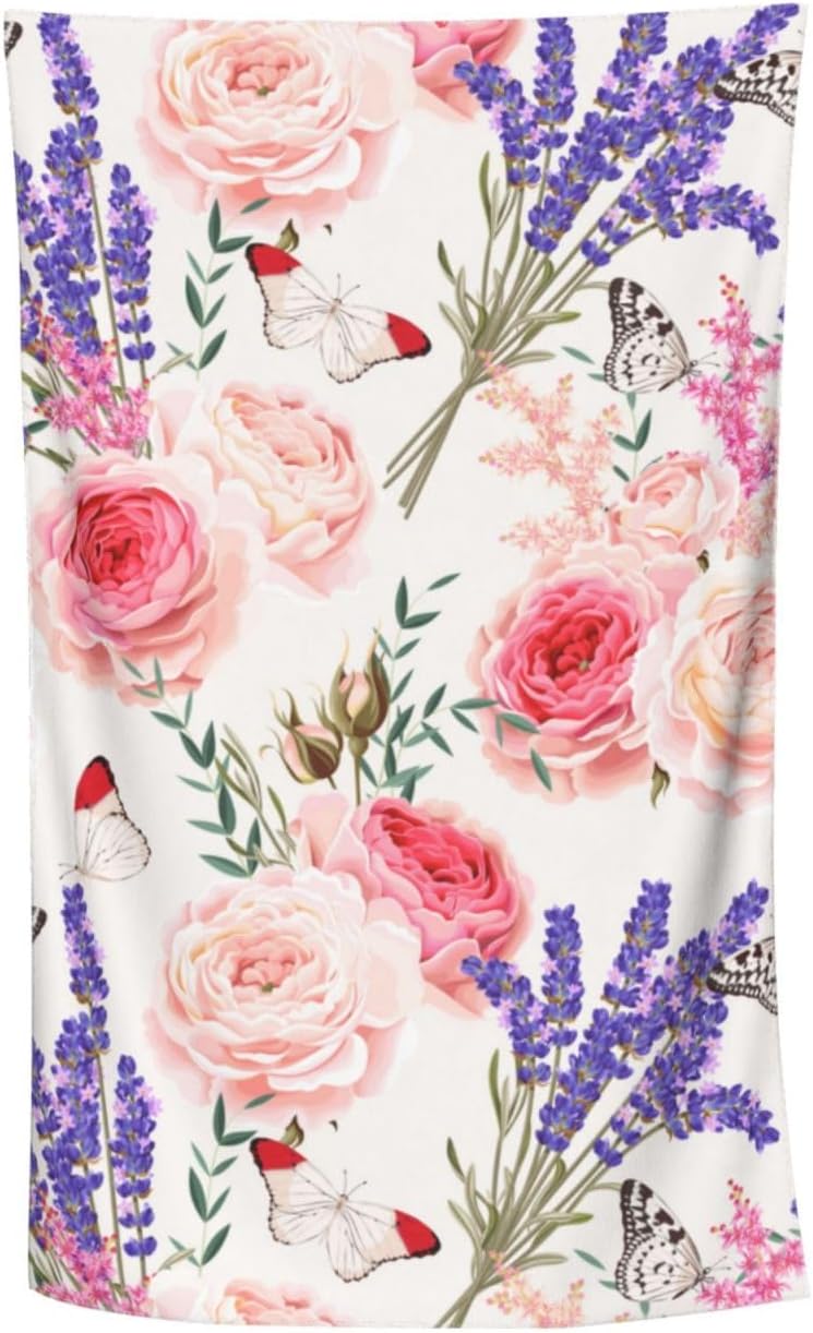 Ti Caldi Lavender Floral Beach Towel