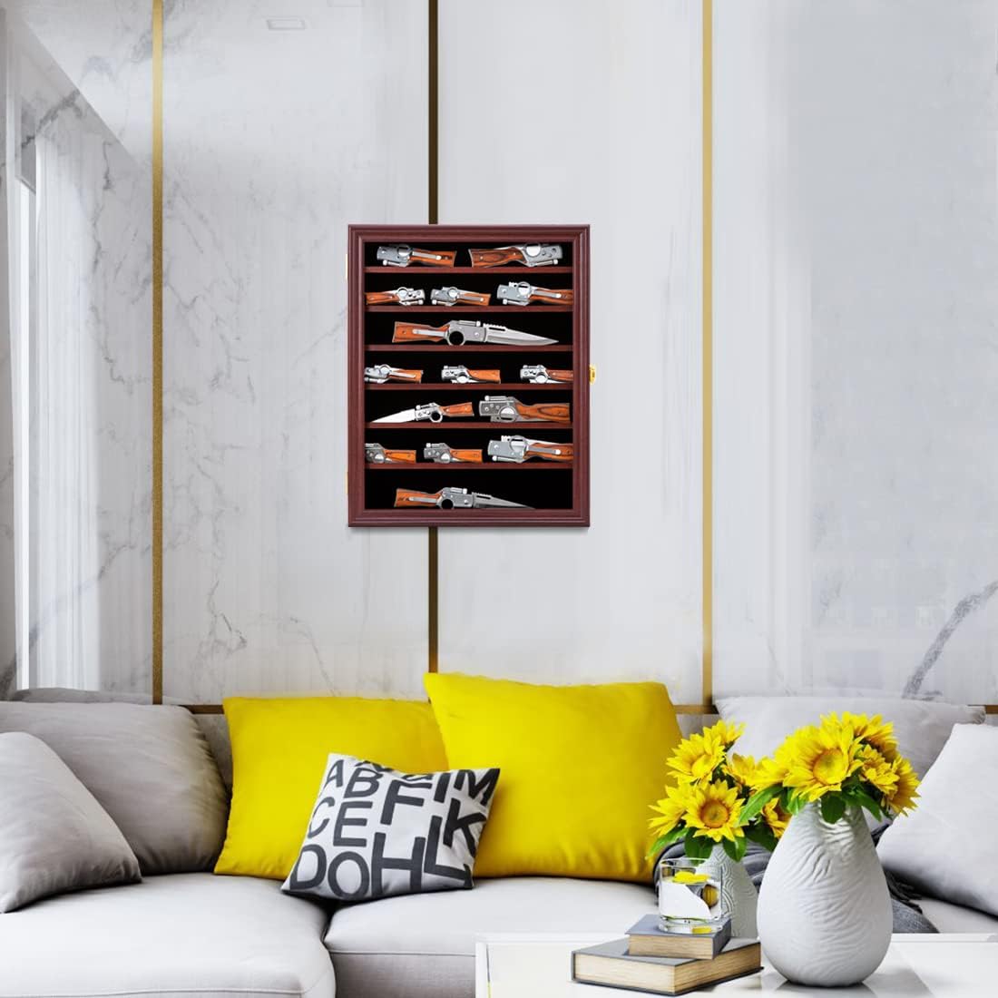 Jinchuan Cherry Knife Shadow Box Wall Cabinet