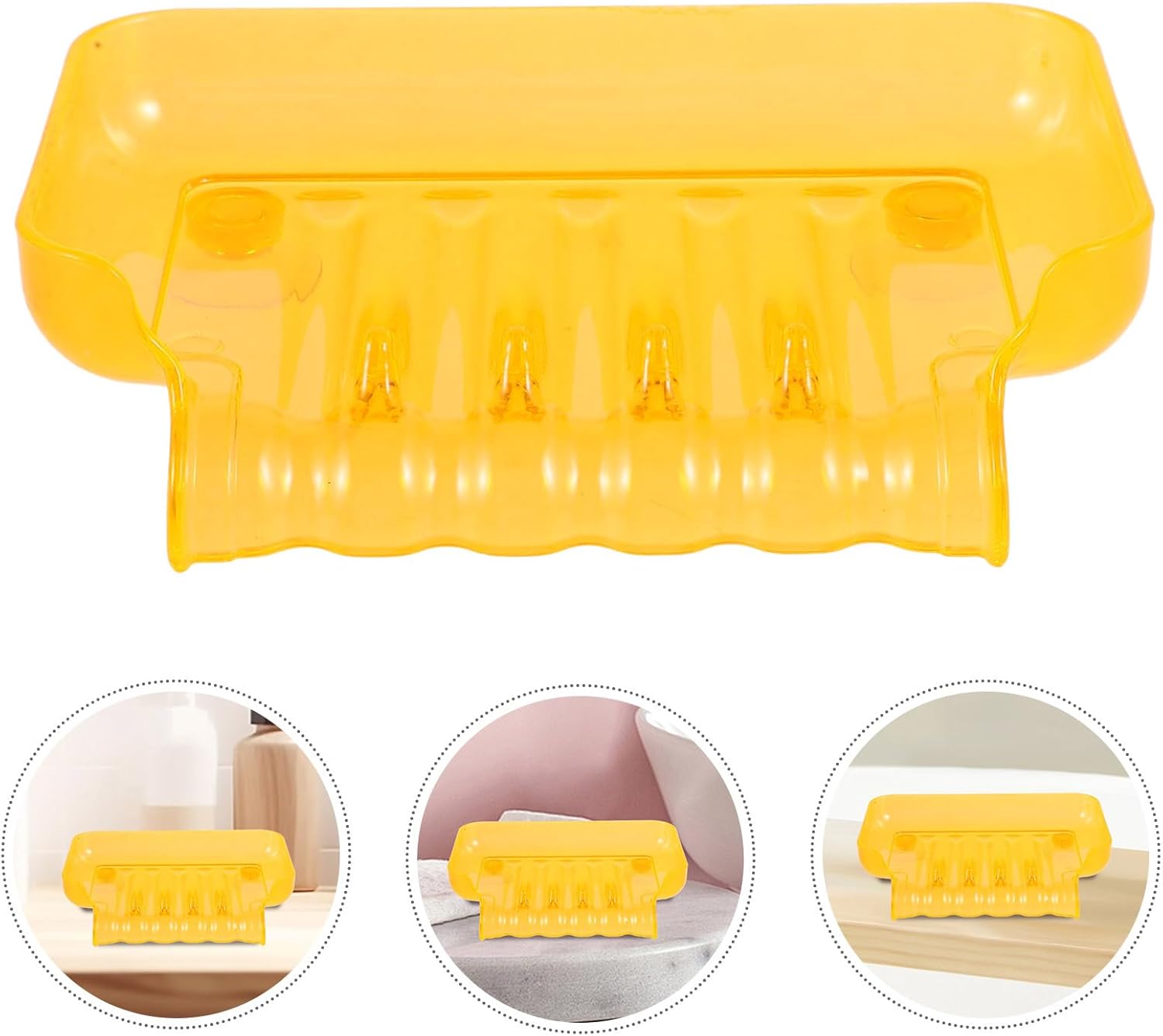Zerodeko Drainage Soap Dish with Suction Cup 1