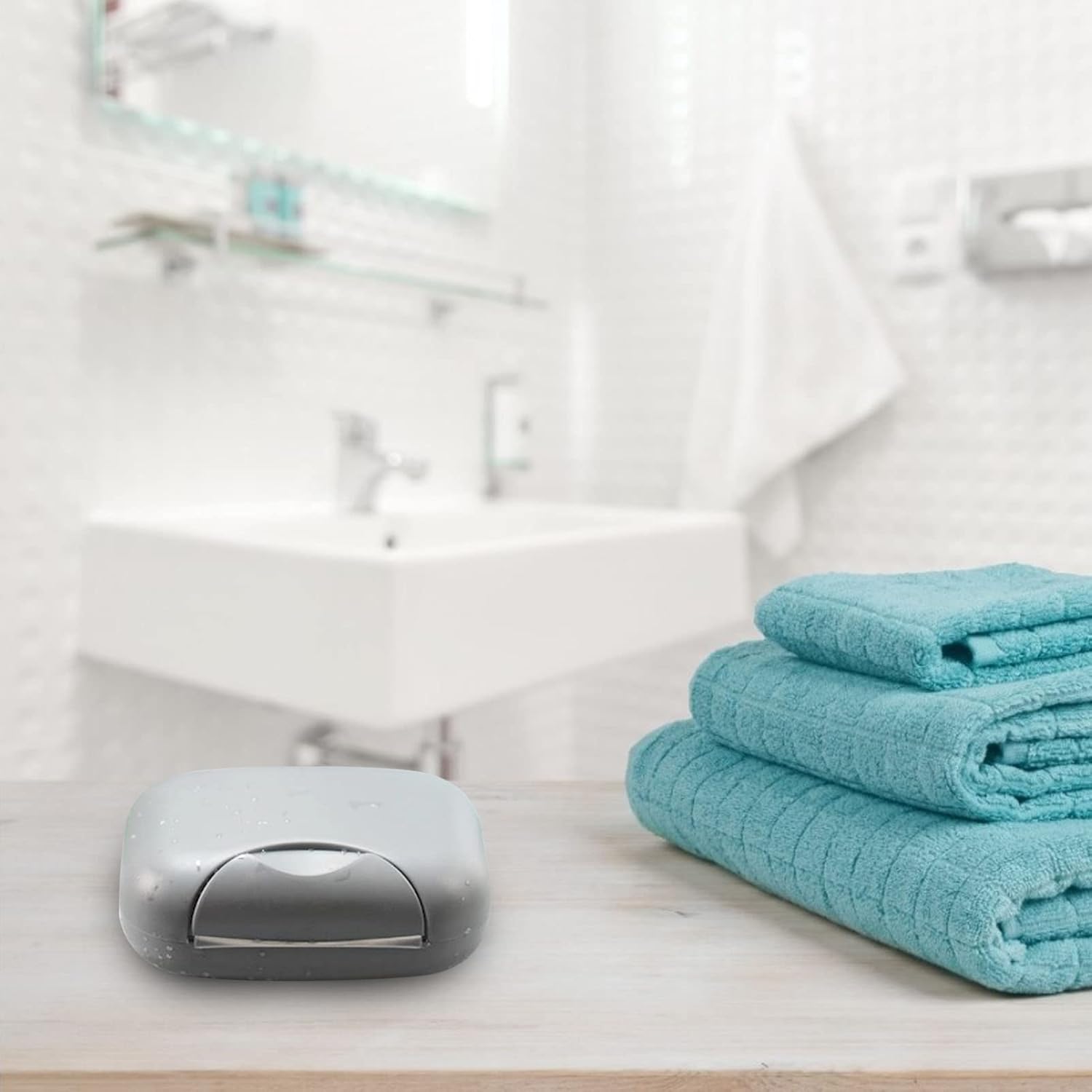 Belupai Travel Soap Container with Leakproof Lid
