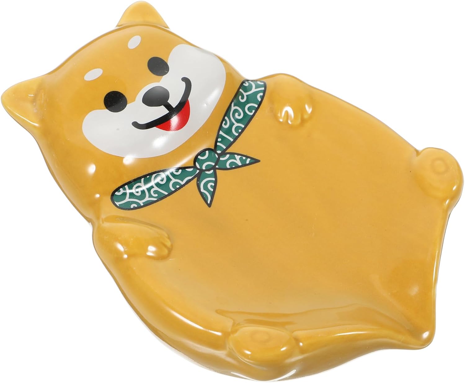 Ciieeo Ceramic Dog Soap Dish Holder