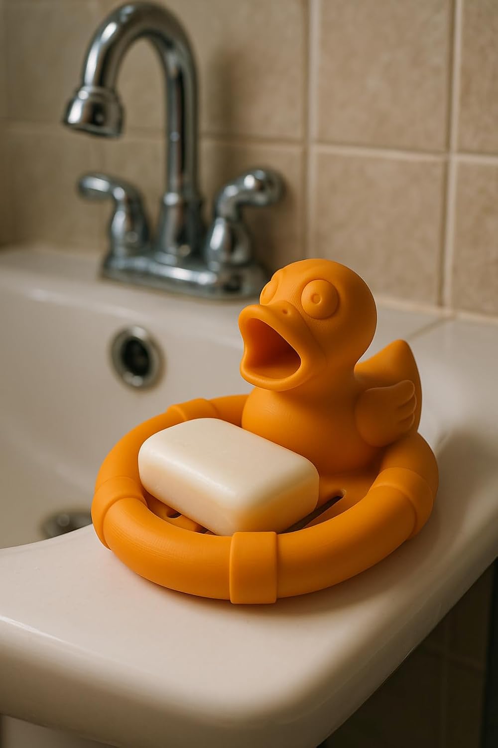 SOS Soap Dish with Life Preserver Design