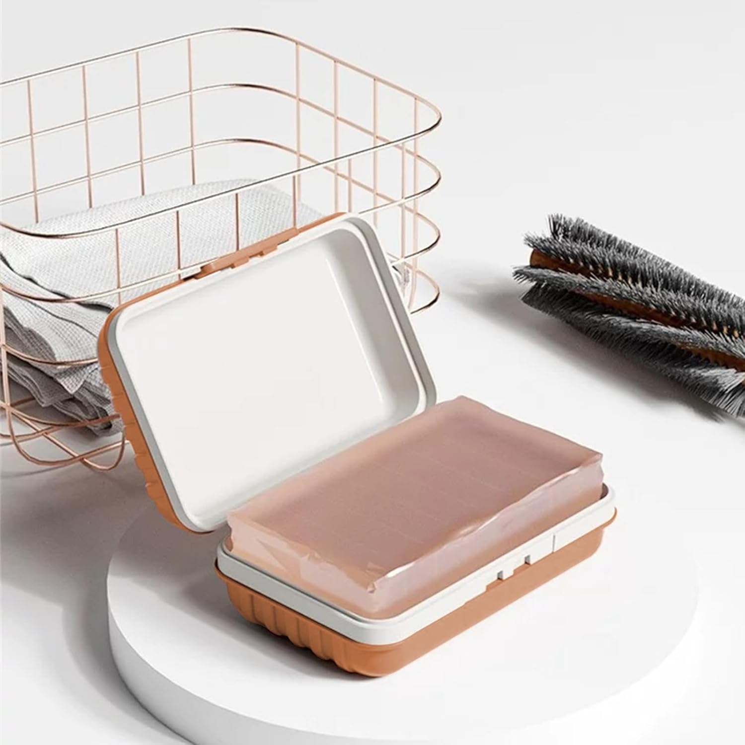 Travel Soap Case with Leak Proof Lid and Drainage Tray