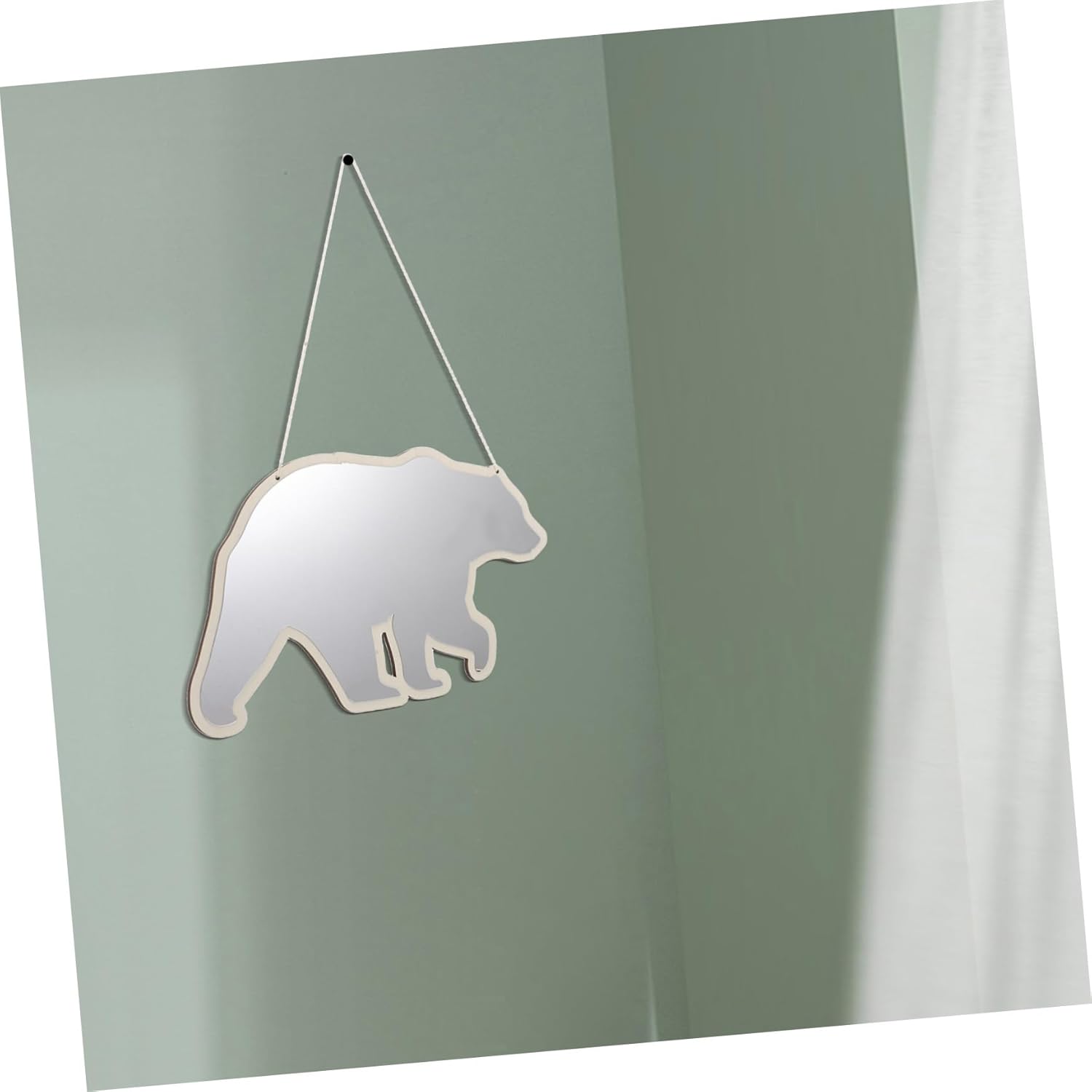 Cute Bear Shape Kids Mirror for Bedroom and Playroom