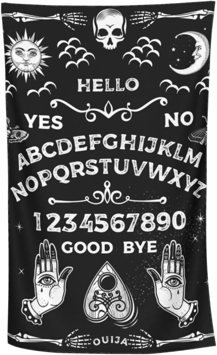 Goth Ouija Board Skull Beach Towel Quick Dry