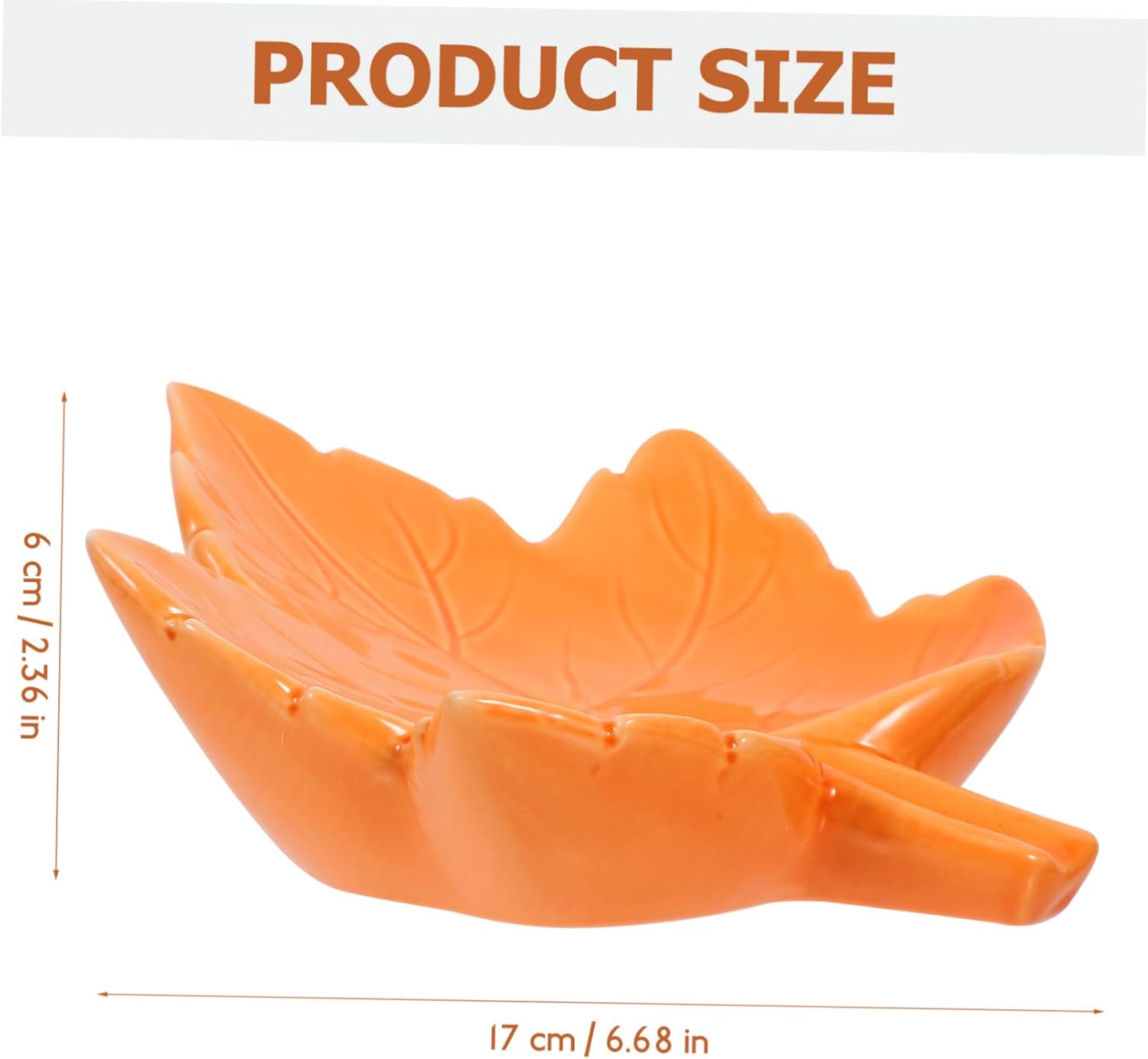 Homoyoyo Leaf Shaped Ceramic Soap Dish - Self-Draining Vanity Organizer