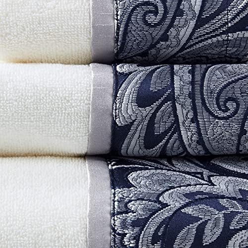 Madison Park Aubrey 6 Piece Cotton Towel Set with Paisley Design