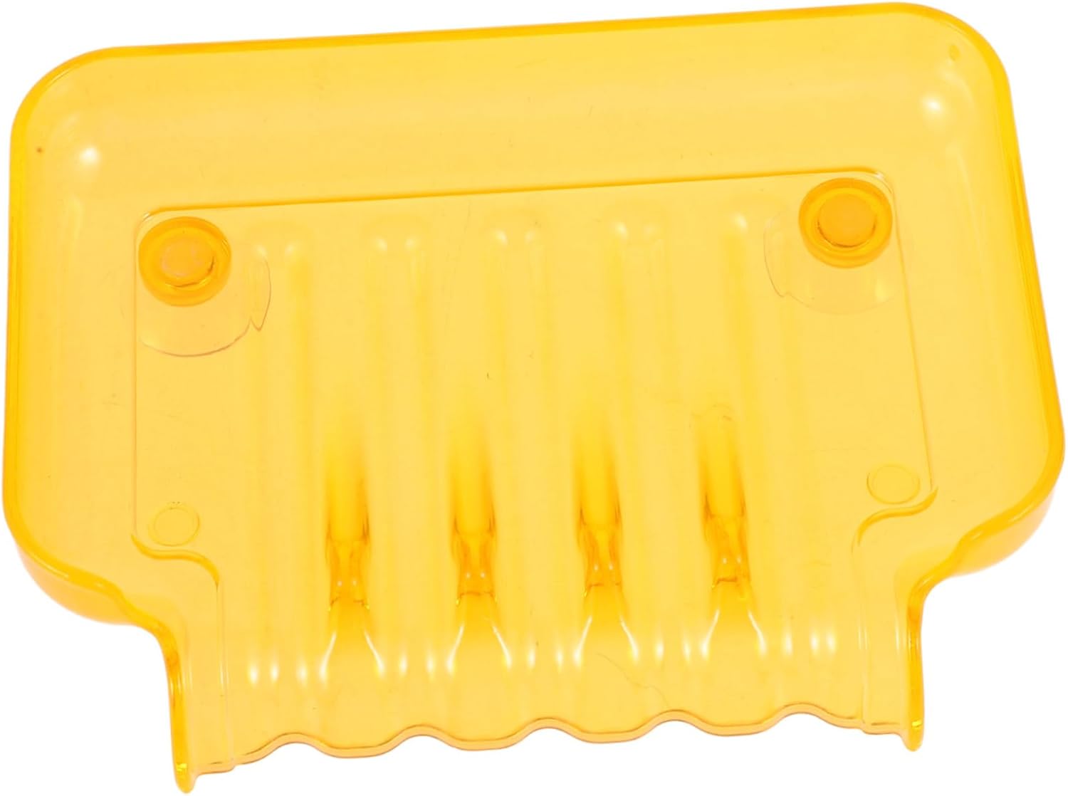 COSMEVIVI Bathroom Soap Dish with 2 Suction Cups Clear Storage Tray