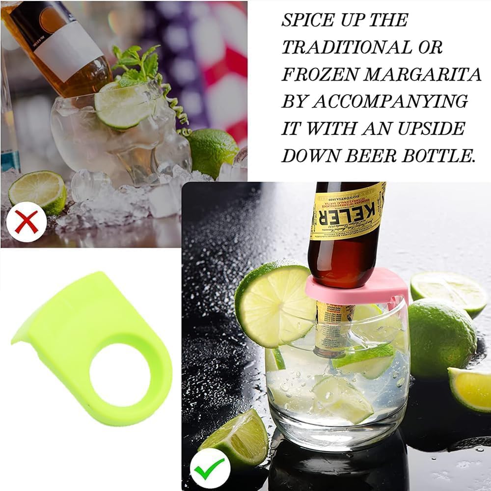 JJLFresheners Beer Snap Clips Bottle Holder for Home Bar Events Green