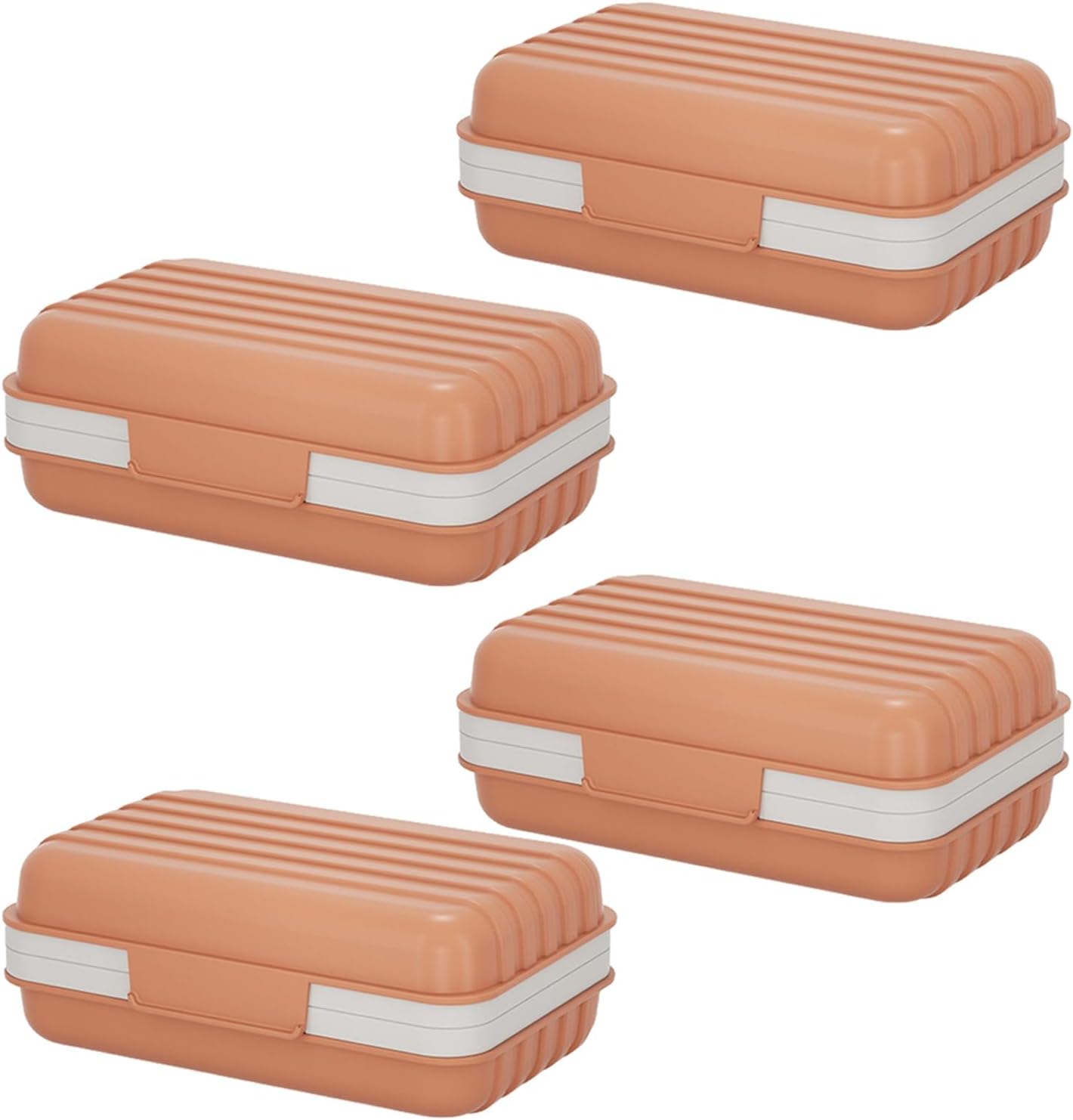 Grebest Easy-Clean Soap Tray Saver 4 Pack Portable Holder Box