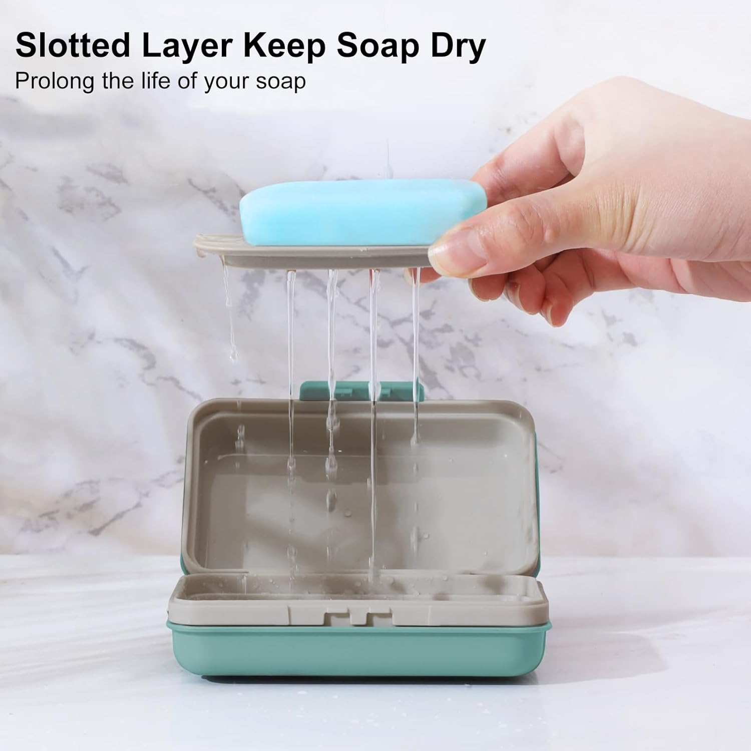 YOXIER Travel Soap Container with Leakproof Lid