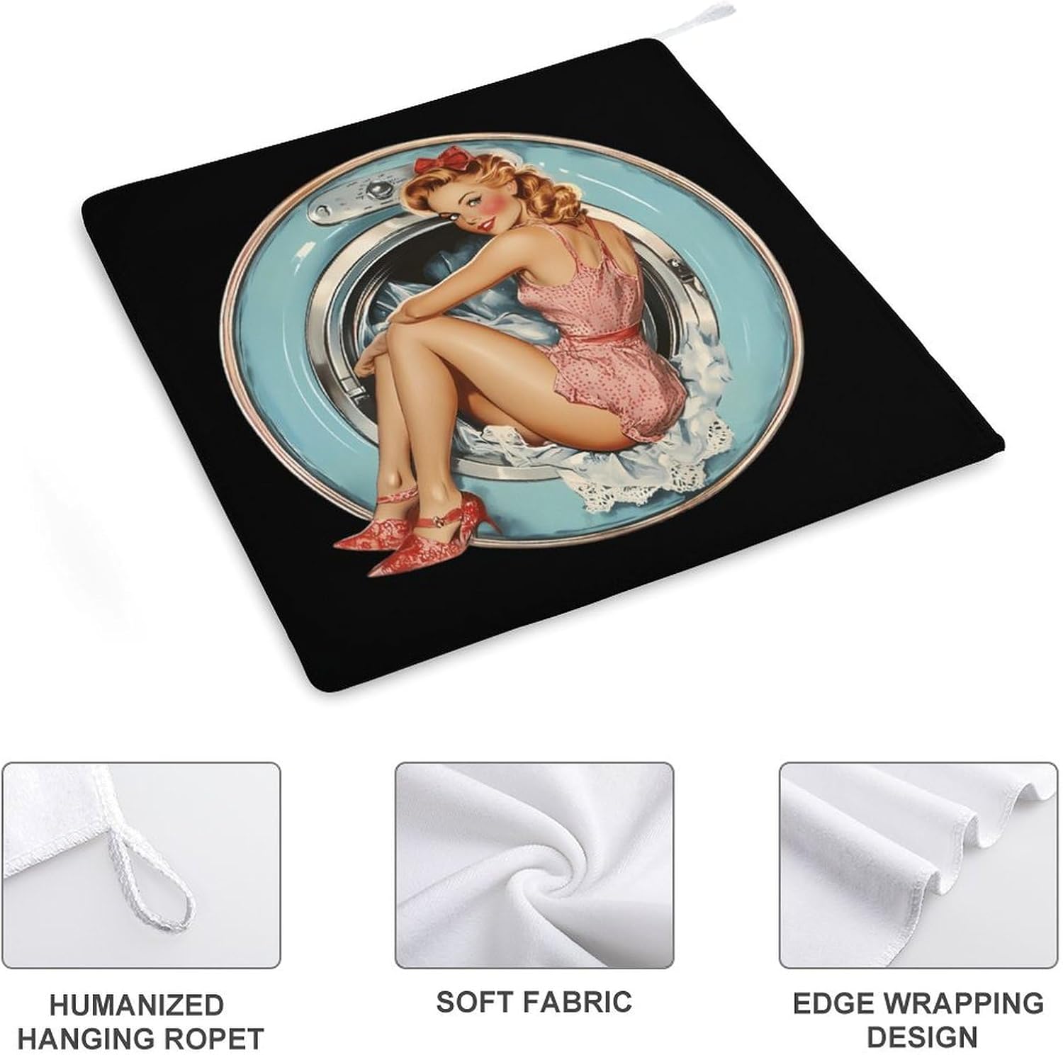 Premium Microfiber Hand Towel with Lanyard 1PCS