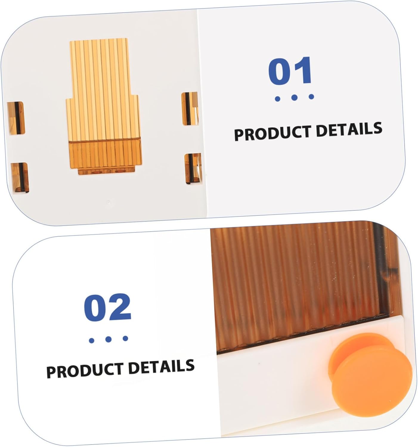2-Piece Mounted Soap Dish Holder Wall Soap Drainer