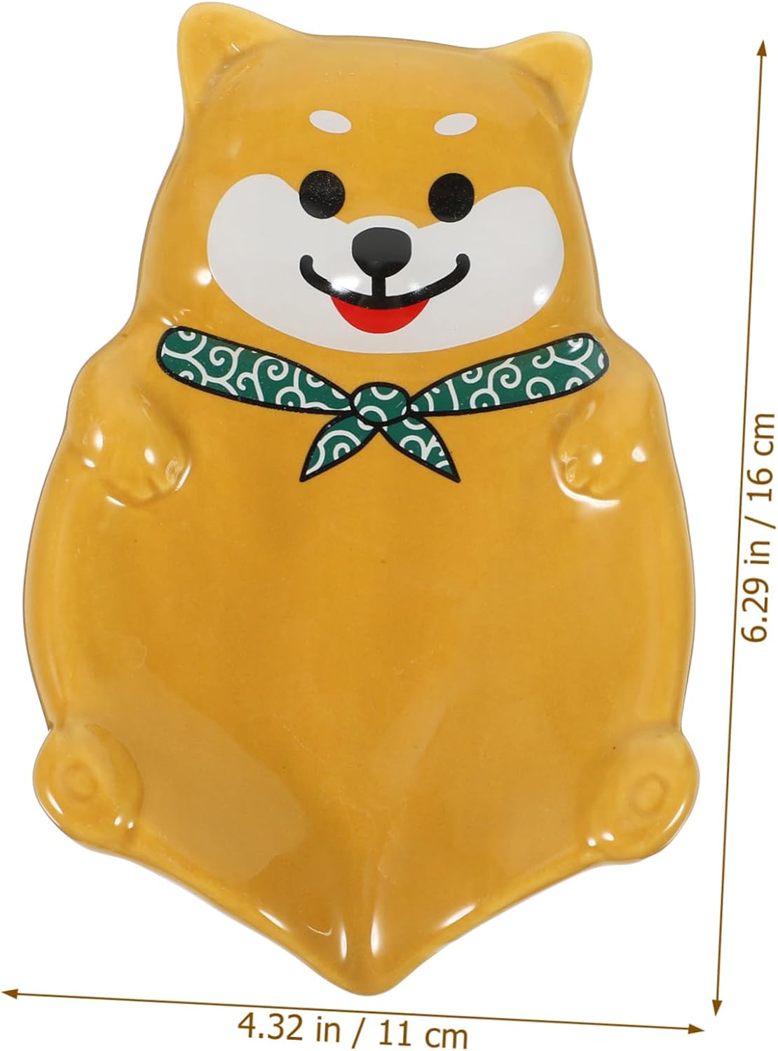 Ceramic Dog Soap Dish Holder with Drainage