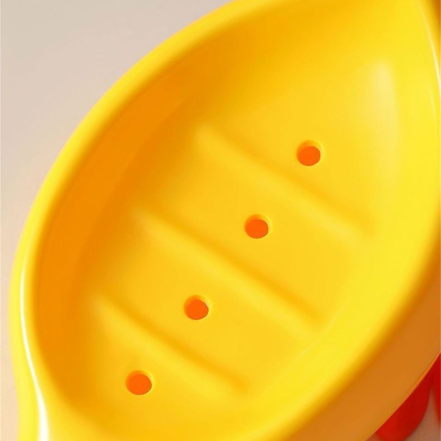 Self Draining Soap Holder Duck Shape Tray for Bathroom Kitchen