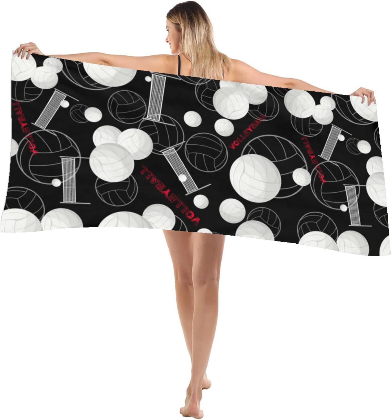 SUNUAN Oversized Microfiber Beach Towel 52x33