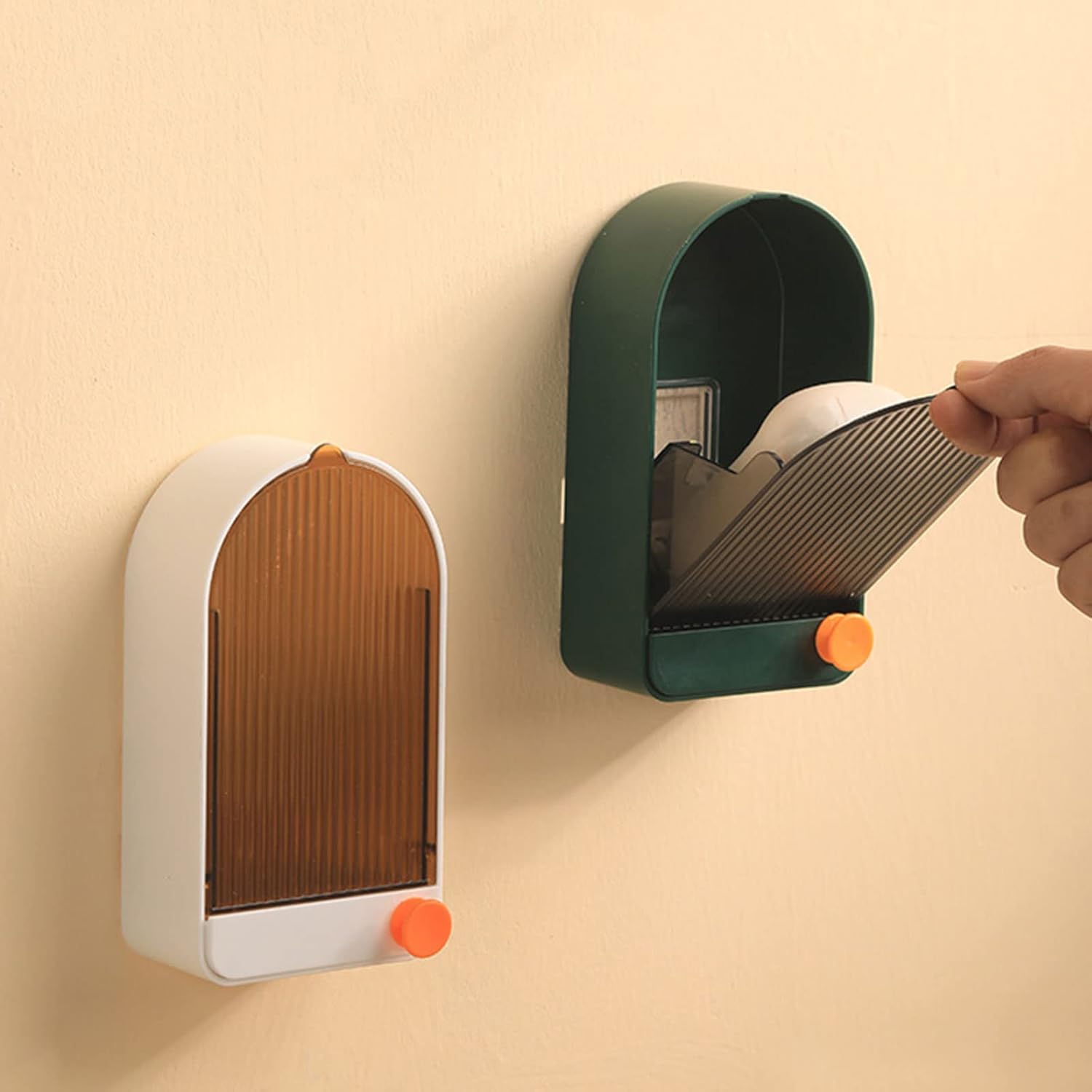 Fogun Wall Soap Holder with Drainage and Lid Hook