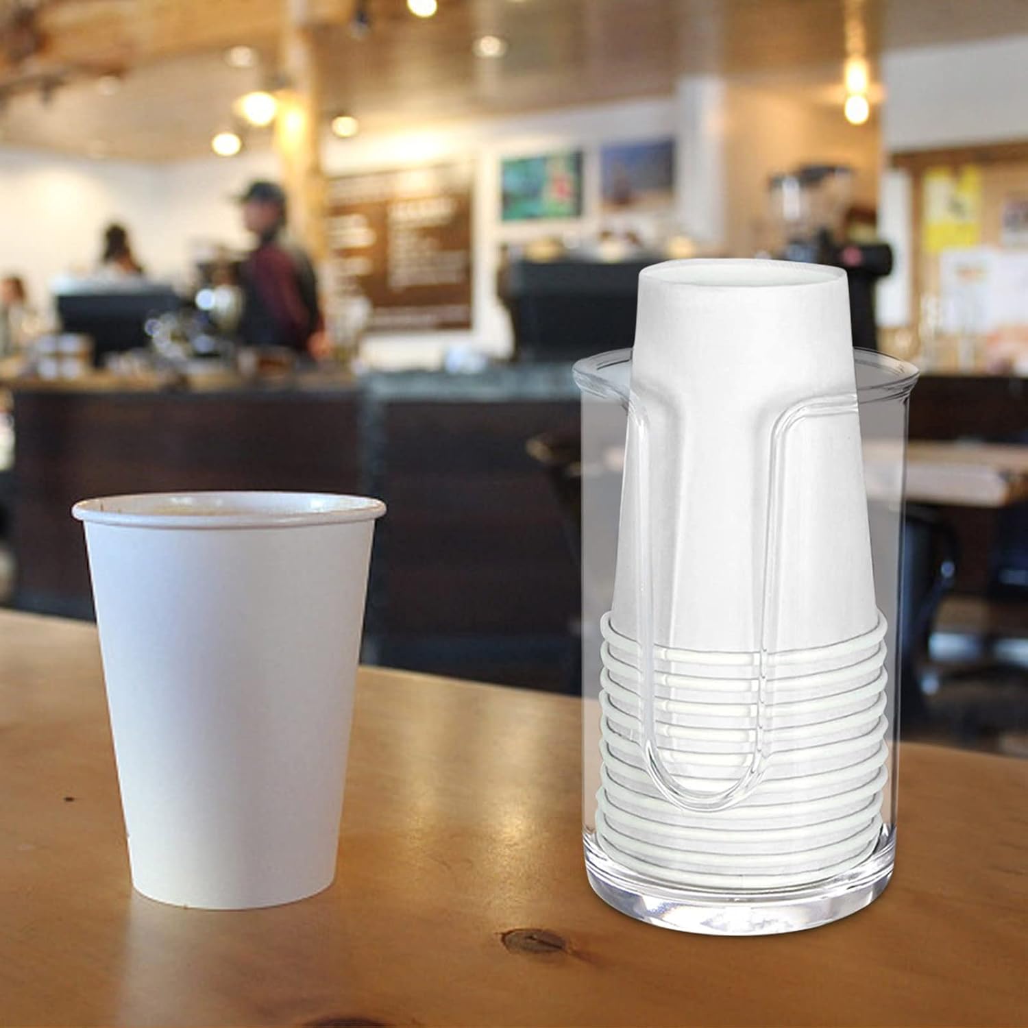 Amaping Bathroom Cup Dispenser with 14 Blue Cups