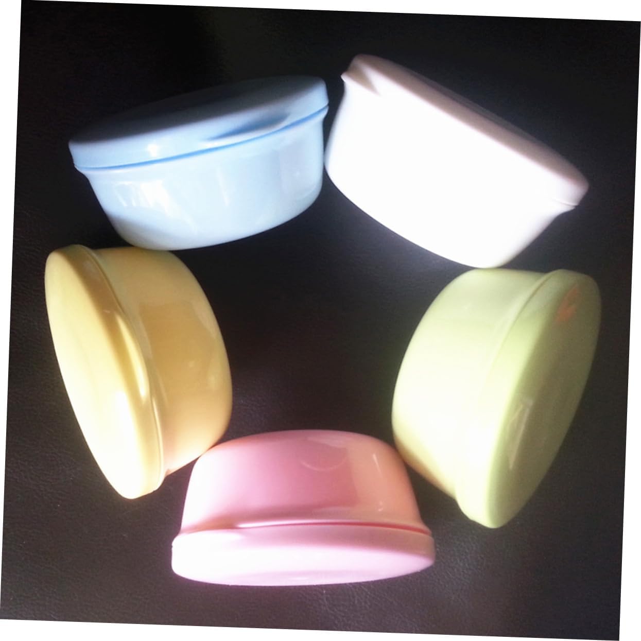 Anneome 4Pc Plastic Bath Soap Dish with Lid