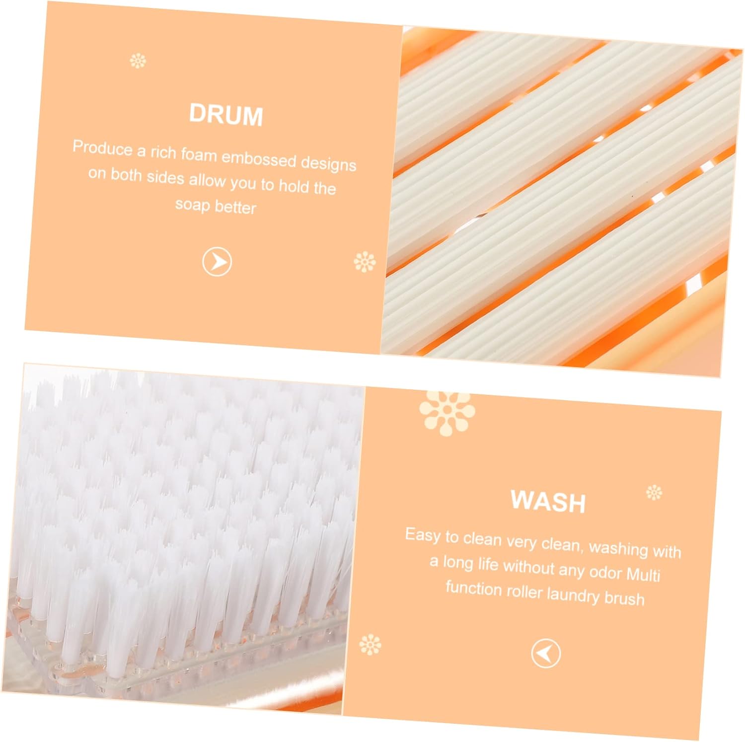Multi Functional Box with Roller Brush for Soap and Laundry