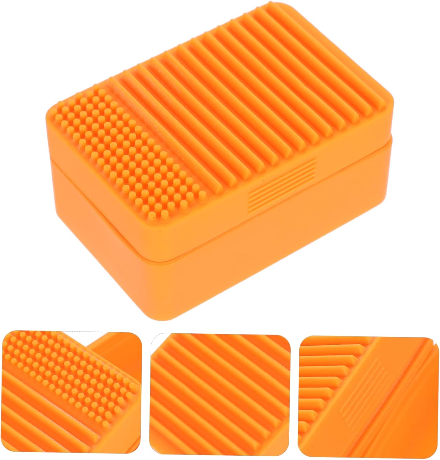 PRETYZOOM Portable Silicone Soap Dish for Travel and Bathroom Use