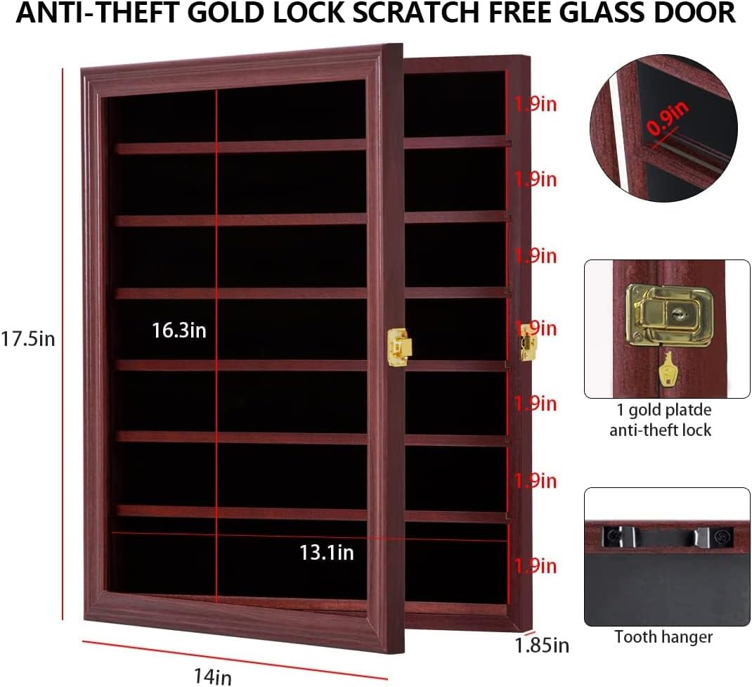 Jinchuan Cherry Knife Shadow Box Wall Cabinet