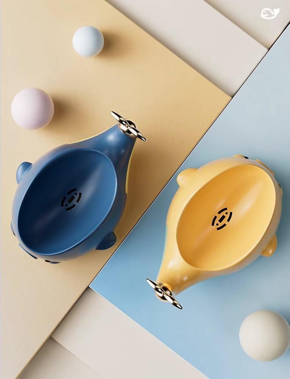 Cute Whale Soap Holder with Suction Cup Yellow