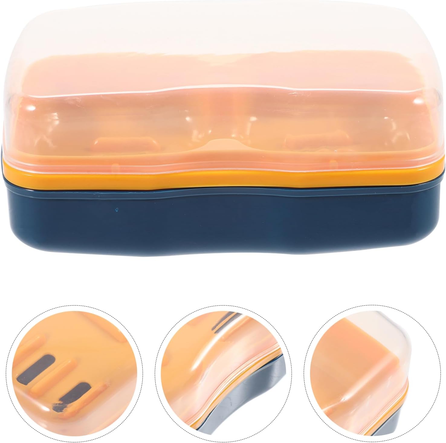 CANIGHT Large Capacity Soap Holder with Lid