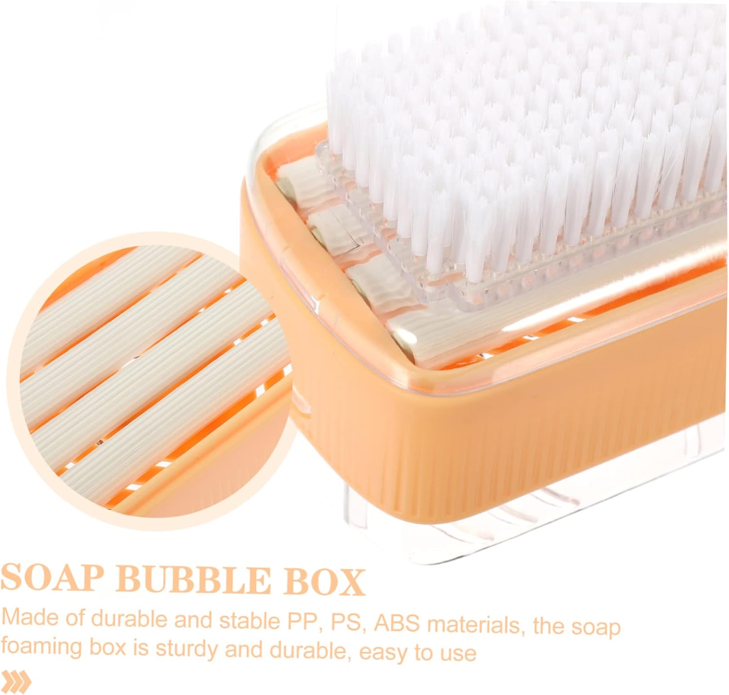 Foaming Soap Holder with Roller Brush for Travel and Deep Cleaning