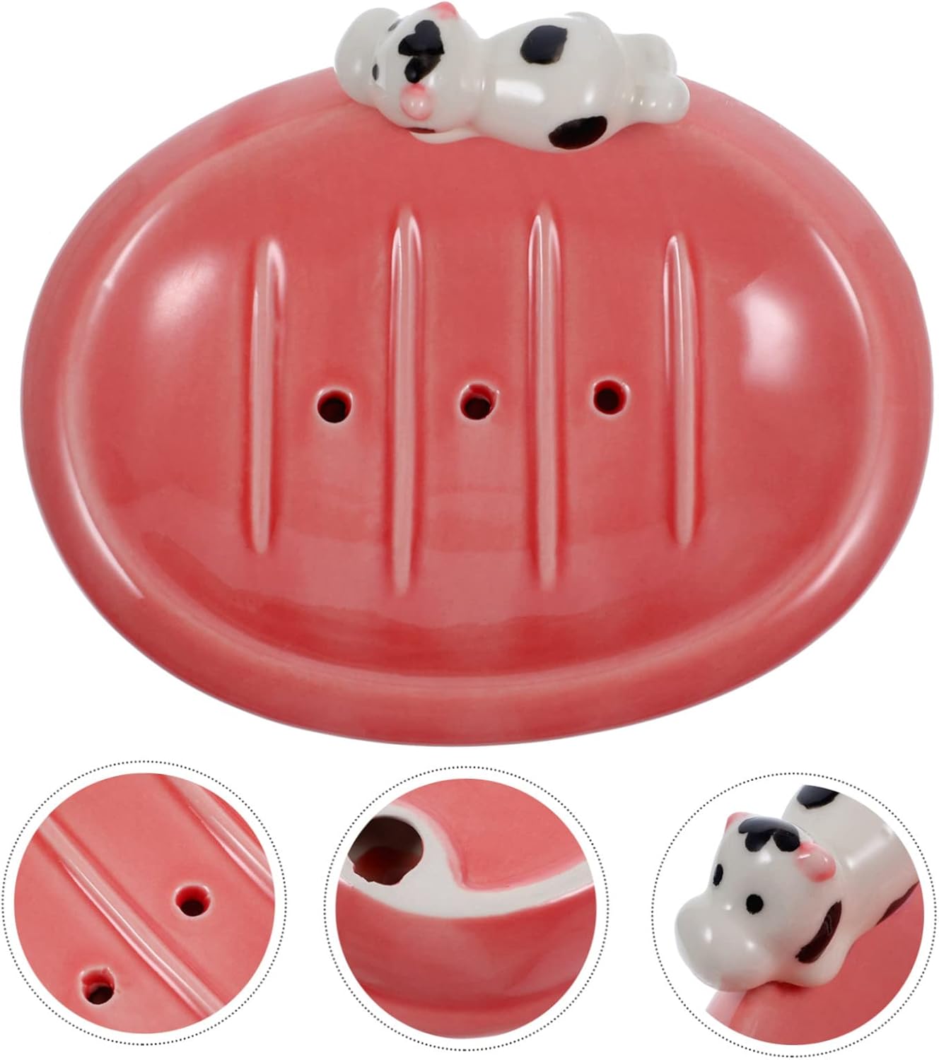 Mobestech Adorable Cartoon Soap Holder Drainage Dish