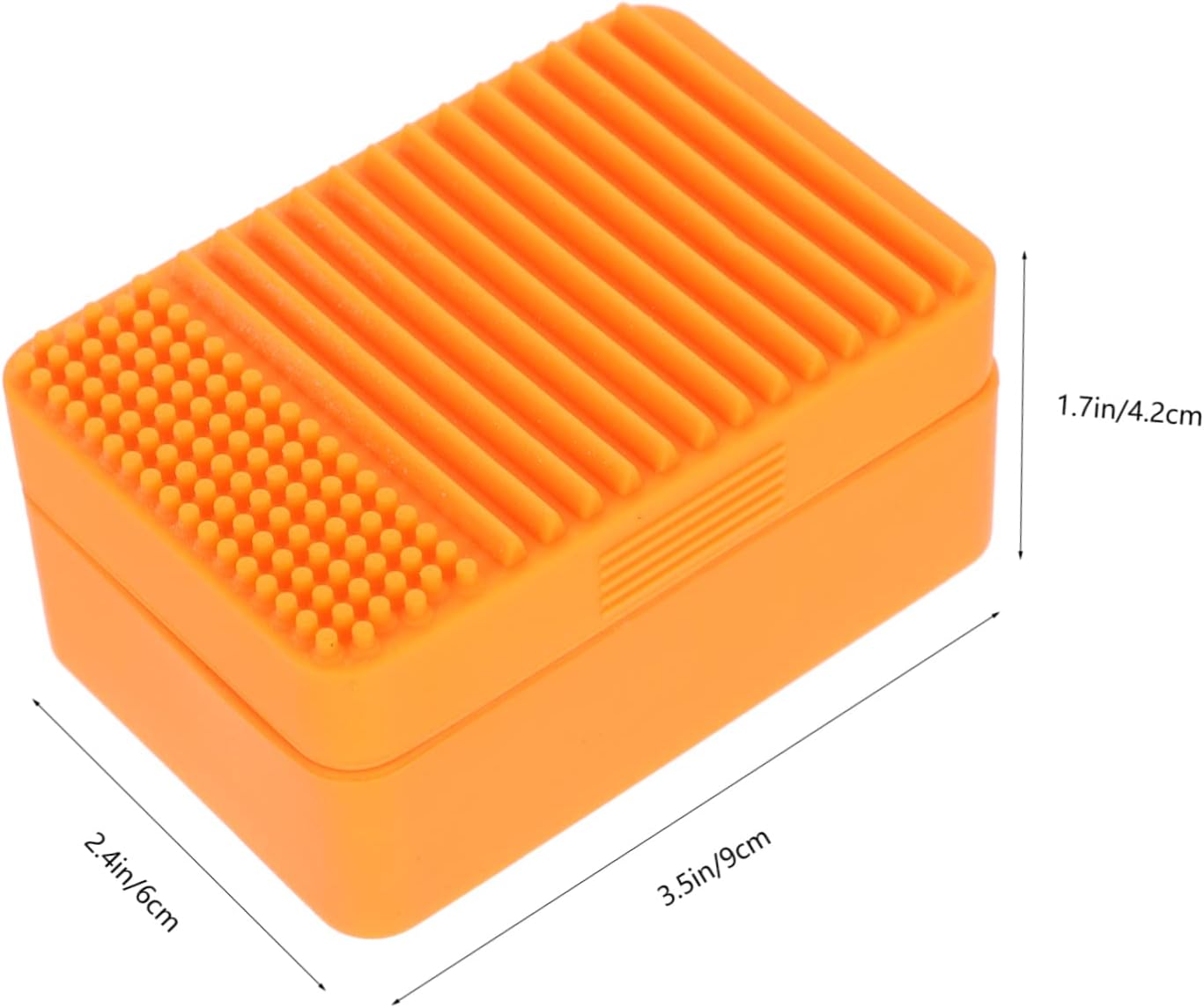 PRETYZOOM Portable Silicone Soap Dish for Travel and Bathroom Use