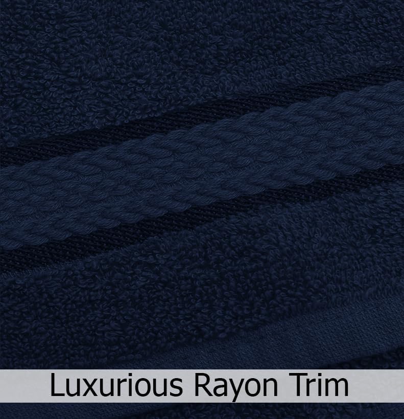 COTTON CRAFT Ultra Soft 6 Piece Towel Set Navy
