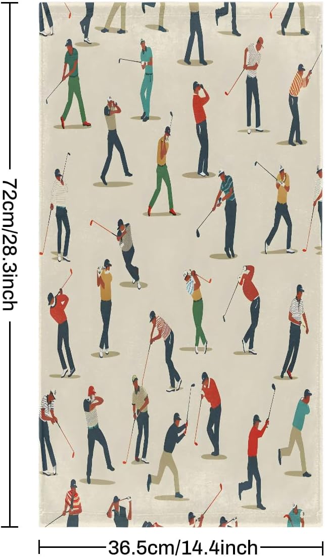Tablerazzi Golf Ball Hand Towels Set of 2 for Bathroom
