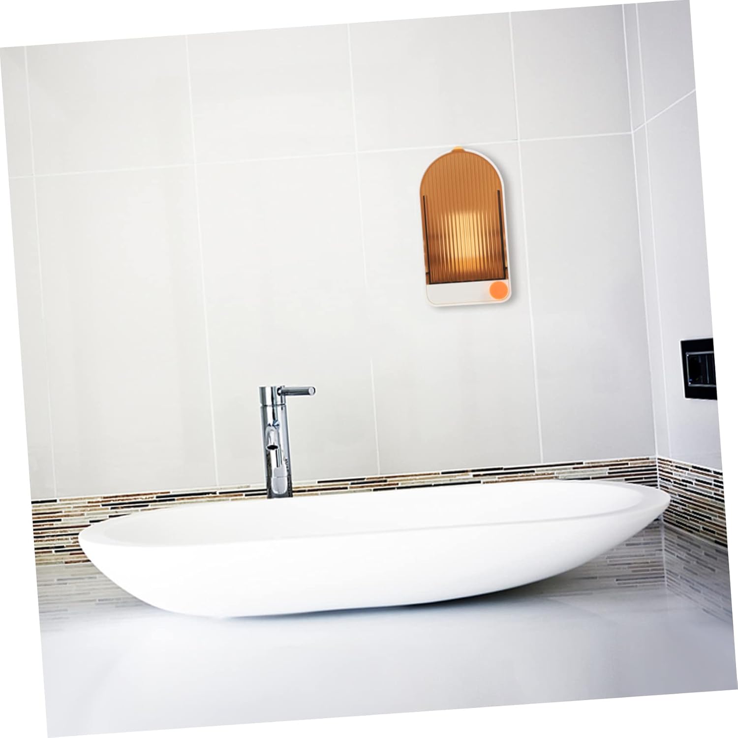 2-Piece Mounted Soap Dish Holder Wall Soap Drainer