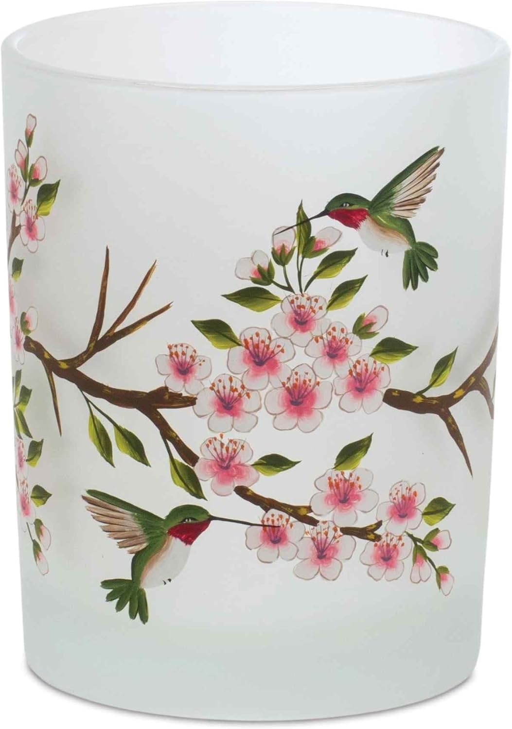 Melrose International Glass Hummingbird Votive Candle Holder Set of 6